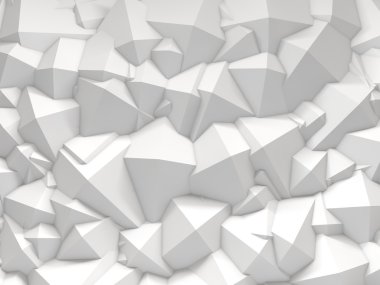 Abstract pyramidal shape. 3d rendering