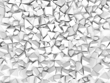 Abstract pyramidal shape. 3d rendering