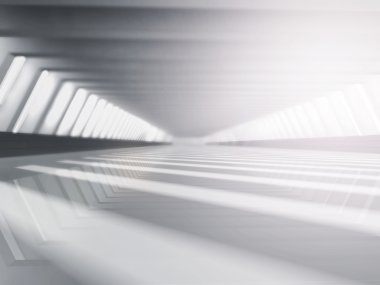 Boş beyaz açık alan 3d render