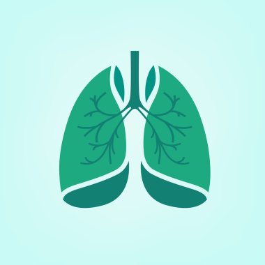 Vector Lungs Icon clipart