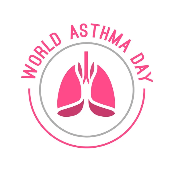 Día Mundial del Asma — Vector de stock