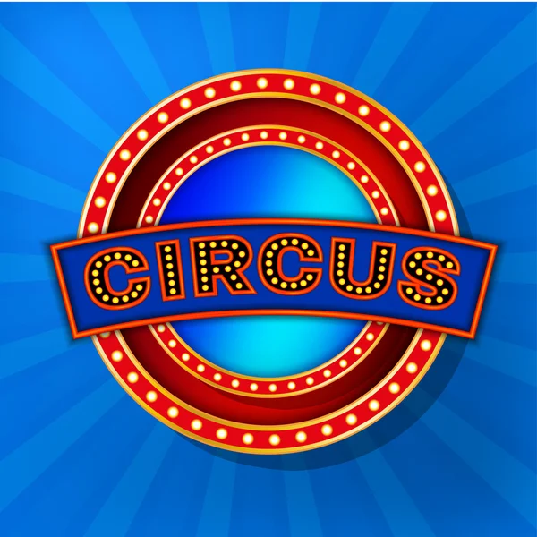 Banner de circo retro — Vector de stock