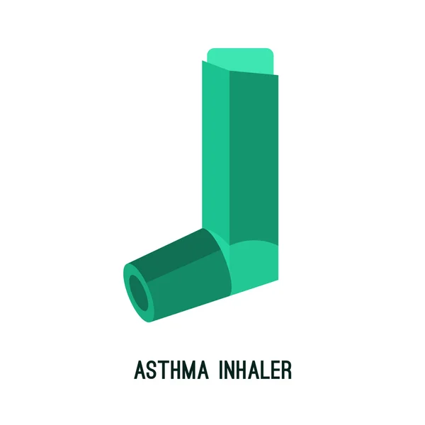 Inhaler Asma Vektor - Stok Vektor