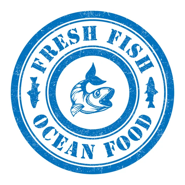Fresh fish stamp — Stock Vector © roxanabalint 4435123