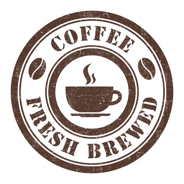Kaffeemarke — Stockvektor
