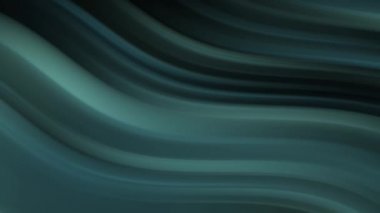 Üç boyutlu soyut arkaplan işlemesi ve Yeşil Siyah çarpık renk gradyanı. Bir düzlemde boya kavisinin güzel karıştırıcı renkleri