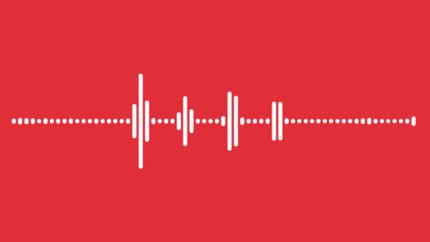 4k líneas de baile de fondo abstracto rojo adecuado como uso en un video musical — Vídeo de stock