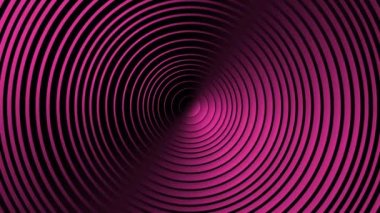 Çemberlerin soyut şekli ve yer değiştirme etkisi. Pembe temiz yüzük animasyonu. İş sunumu için soyut bir özgeçmiş. Kusursuz döngü 4k 3d oluşturucu