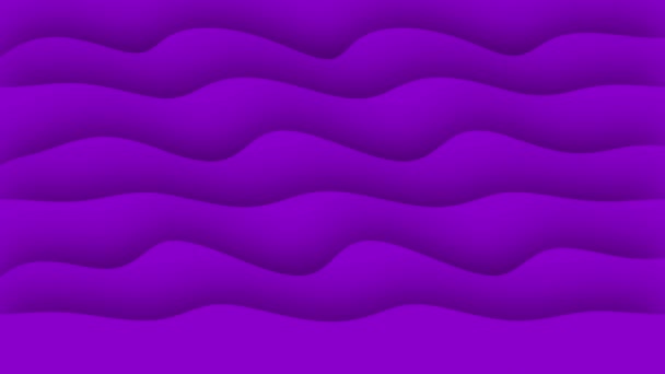 暗紫色平滑折射波抽象运动背景 — 图库视频影像
