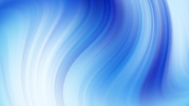 Stijlvolle 3D Abstract Animatie Kleur Golvende Gladde Muur. Onderwerp Meerkleurig vloeibaar patroon. Witte Blauwe Golvende Reflectie Oppervlakte Macro. Trendy kleurrijke vloeistofonttrekkingsstroom. Mooie gradiënt textuur — Stockvideo
