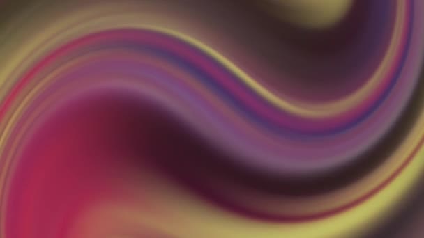 3D Soyut Animasyon Renkli Dalgalı Yumuşak Duvar. Çoklu Renkli Sıvı Düzeni kavramı. Kırmızı Sarı Dalgalı Yansıma Yüzey Macro. Moda Renkli Sıvı Soyutlama Akışı. Güzel Gradyan Dokusu — Stok video