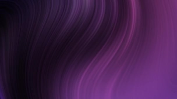 Snygg 3D abstrakt animation färg vågigt slät vägg. Begreppet Multicolor Liquid Pattern. Purple Black Wavy Reflection Surface Macro. Trendig färgglad vätska Abstraction Flow. Vacker lutning Textur — Stockvideo