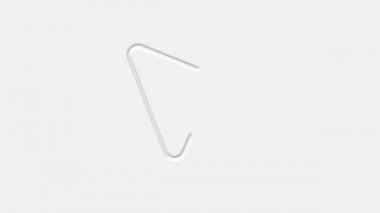 Neomorfizm ok imlecinin animasyon sembolü. Kıvılcımlı fare tıklama sembolü. Teknoloji ve İnternet simgeleri canlandırması.