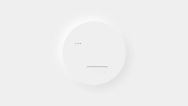 Browser window icon animation isolated on white background. 4K — Αρχείο Βίντεο