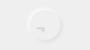 Bulut indirme simgesi beyaz arkaplanda izole edildi.