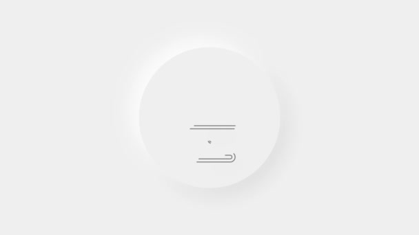 Datorskärm ikon isolerad på vit bakgrund. 4k — Stockvideo