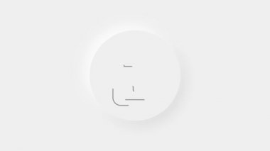 Beyaz arkaplanda kilit simgesi izole edildi. Asma kilit işareti. Güvenlik, güvenlik, koruma, gizlilik kavramı. 4k