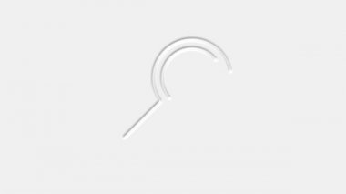 Arama çizgisi simgesi, büyüteçle hareketli grafik canlandırması.