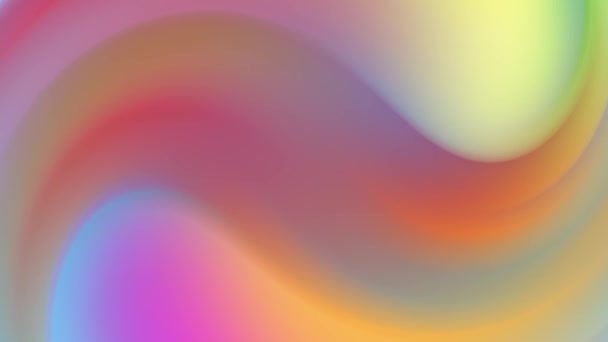 A sokszínű színes gradiens színek ciklikusan, gördülékenyen változnak. 4k gyönyörű elvont háttér zökkenőmentes hurkolás animáció mozgás design stílus — Stock videók