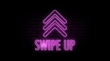 Pembe neon ikonu aç. Sürükleme düğmesini sosyal medya arayüzü eylem simgesine kaydır. Hareket grafiği.