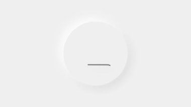 Sohbet, konuşma kabarcığı beyaz arkaplanda 3D simge animasyonu. 4K