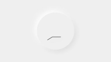 Sohbet, konuşma kabarcığı beyaz arkaplanda 3D simge animasyonu. 4K