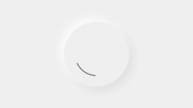 Sohbet, konuşma kabarcığı beyaz arkaplanda 3D simge animasyonu. 4K