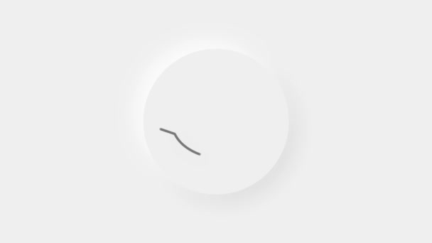 Chat, voz burbuja 3d icono de animación sobre fondo blanco. 4K — Vídeo de stock