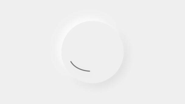 Chat, hlasová bublina 3D animace ikon na bílém pozadí. 4K — Stock video
