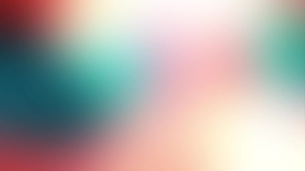 Couleurs abstraites turquoise douce et rose, fond flou mouvant pour un usage général. Les couleurs varient en fonction de la position, produisant des transitions de couleurs lisses. Gradient de néon de couleur. 4k — Video