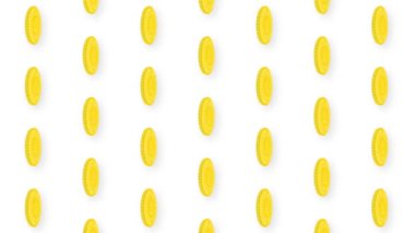 Animasyon Altın Eos Kripto Bozuk Para Video Kusursuz Kalıp Arkaplanı. 4k