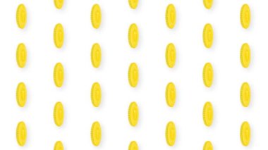 Animasyon Altın Asansör Kripto Bozuk Para Video Kusursuz Kalıp Arkaplanı. 4k