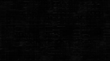 Arızalı TV Statik Gürültü Sinyal Sorunları Döngü Animasyonu. Görsel video efektleri arka plan çizgileri, TV ekranı ses arızası efekti. Video arkaplan, video düzenleme için geçiş efekti. 4k