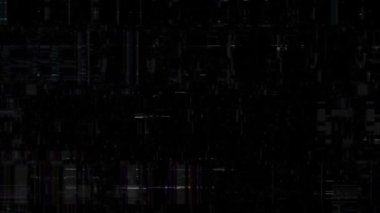 Eski ekran gürültüsü titreşir. Kötü parazitli analog video sinyali hasar görmüş. Gerçek VHS arıza efektleri. Görsel video efektleri arkaplan çizgileri, TV ekranı gürültü arızası.