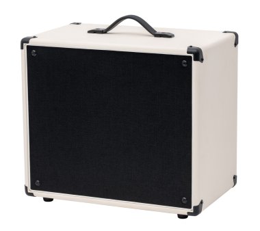 Gitar Amplifie. Beyaz izole