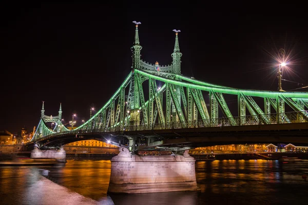 Liberty Bridge στη Βουδαπέστη, Ουγγαρία — Φωτογραφία Αρχείου