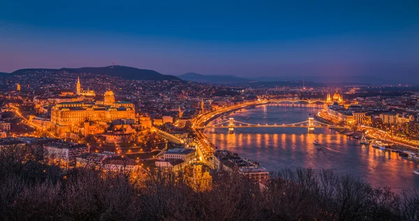 Budapeşte, Macaristan gece Cityscape