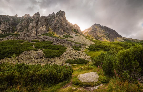 Gün batımı dağ manzarası — Stok fotoğraf