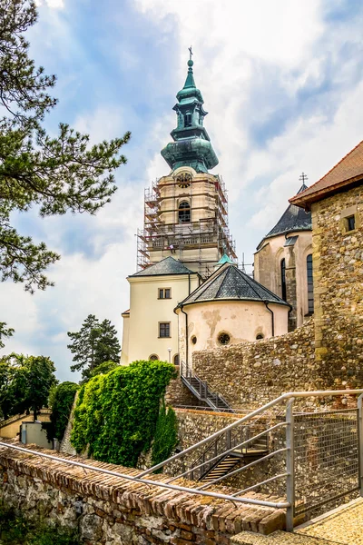 Castillo de Nitra en reconstrucción — Foto de Stock