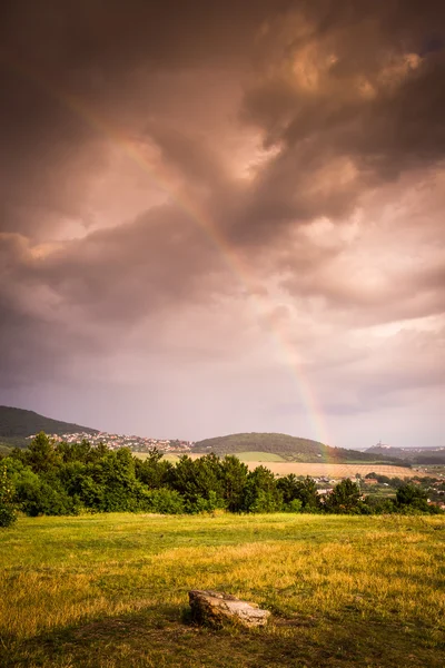 Rainbow over Landscape — Stock Photo, Image