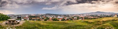 Panorama of the City of Nitra clipart