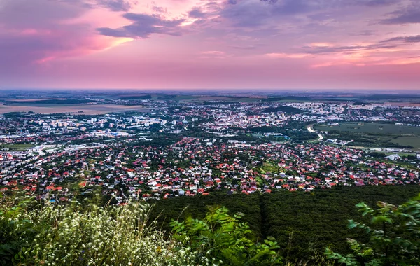 Şehir Nitra yukarıdan — Stok fotoğraf