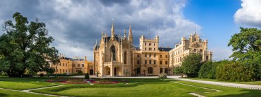 Lednice Castle at Sunset, Front View