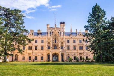 Lednice Castle at Sunset, Back View