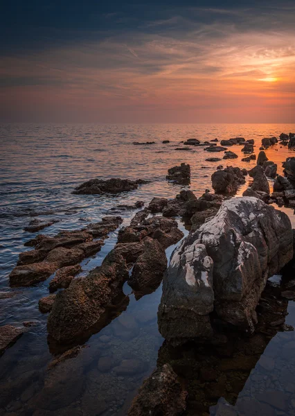 Sonnenuntergang über dem Meer — Stockfoto