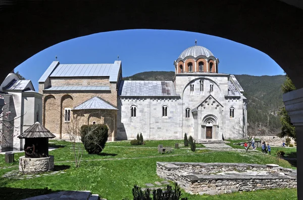 Det Studenica Klostret Talet Serbiska Ortodoxa Kloster Serbiska Härskaren Stefan — Stockfoto