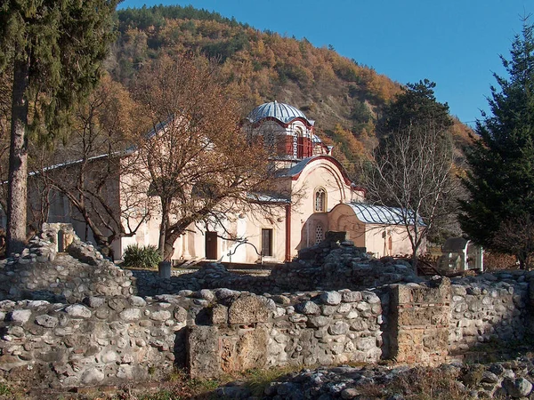 Patriarchát Města Pec Srbský Ortodoxní Klášter Století Nacházející Kosovu Stránka — Stock fotografie