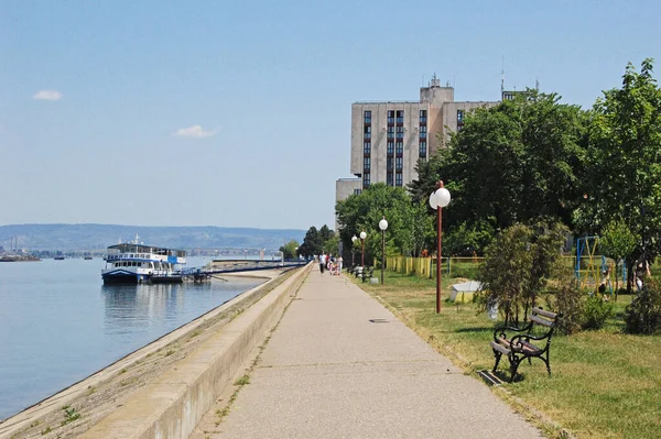 Promenade Danube River Kladovo Town East Serbia Royalty Free Stock Images