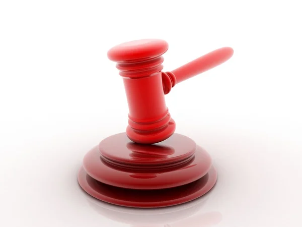 Judicial 3d gavel — Stock Photo, Image