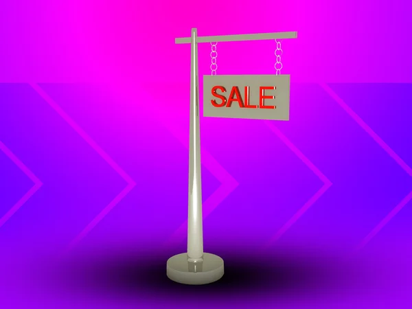 Sign board with sale text — Stock Photo, Image